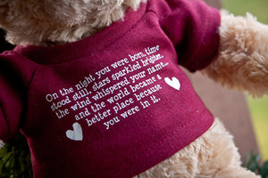 Exclusive Adoption Blessings Bear - Many Hearts One Beat