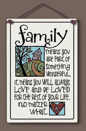 Family Plaque - Many Hearts One Beat