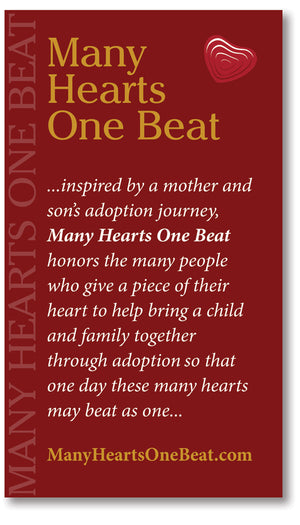 Tri-Heart Adoption Necklace - Many Hearts One Beat