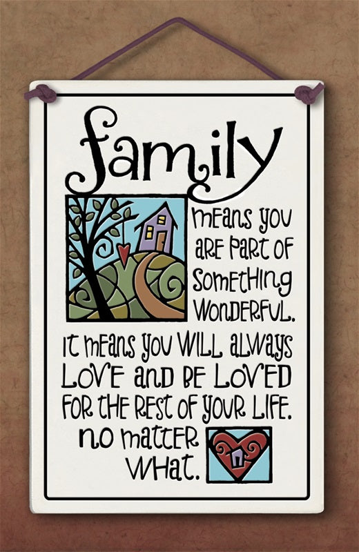Family Plaque - Many Hearts One Beat