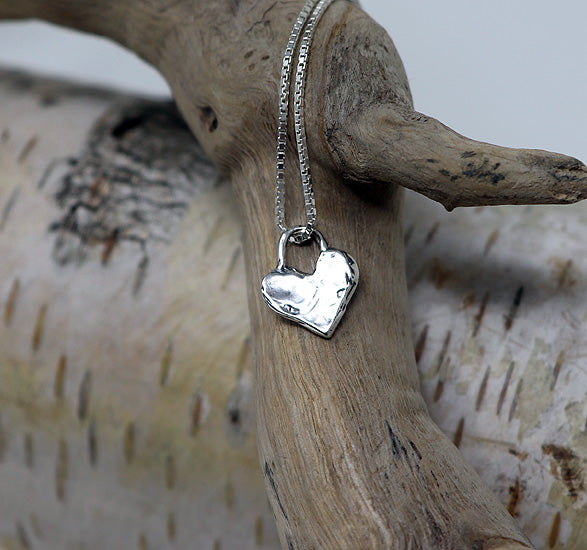 Tiny Heart Necklace - Many Hearts One Beat